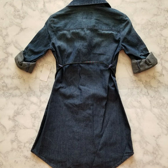 Roebuck & CO. Button Down Belted Cotton Dress - Picture 2 of 3